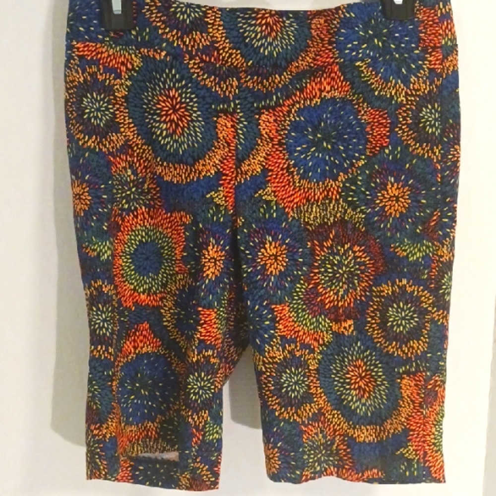 Colorful Women's Athletic Shorts Stretch Multicp;pr